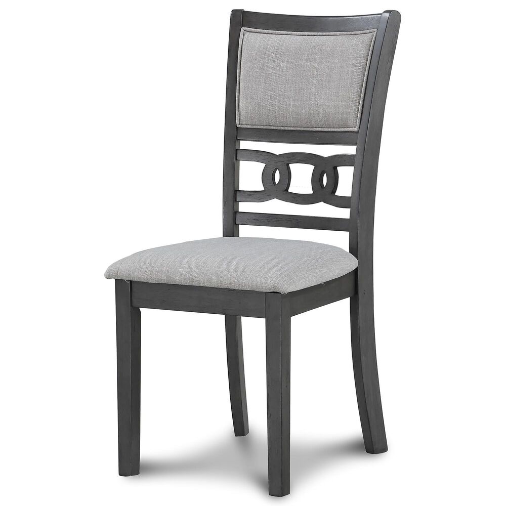 New Heritage Gia Side Chair with Light Gray Cushion in Gray, , large
