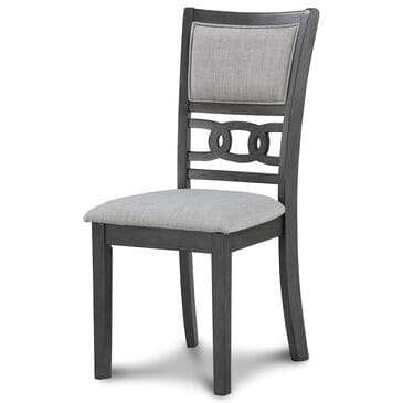 New Heritage Gia Side Chair with Light Gray Cushion in Gray, , large