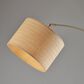 Adesso Bowery Arc Lamp with Natural Shade in Antique Brass, , large