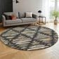 Dalyn Rug Company Kenner KN2 Black 8" Round Area Rug, , large