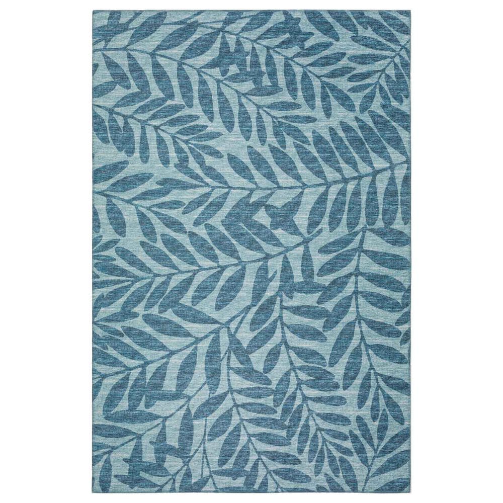 Dalyn Rug Company Sedona Floral 3" x 5" Denim Indoor/Outdoor Area Performance Rug, , large