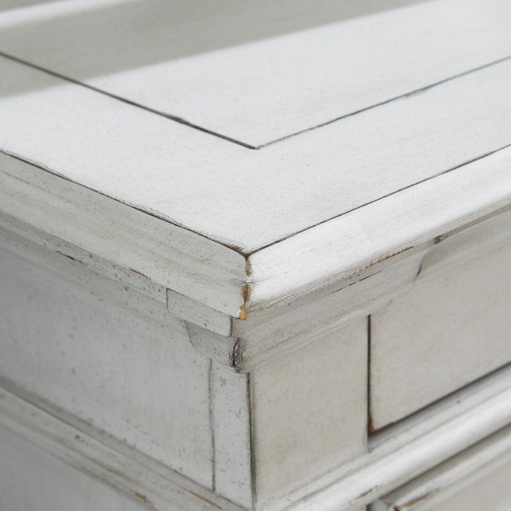 Ashley Kanwyn 7 Drawer Chest in Distressed Whitewash, , large