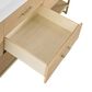 37B Mauri 72" Double Bathroom Vanity with Metal Base in Warm Oak with High-Profile 4" White Composite Stone Top, , large