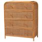 Baxton Studio Sampit 4-Drawer Storage Cabinet in Light Honey, , large