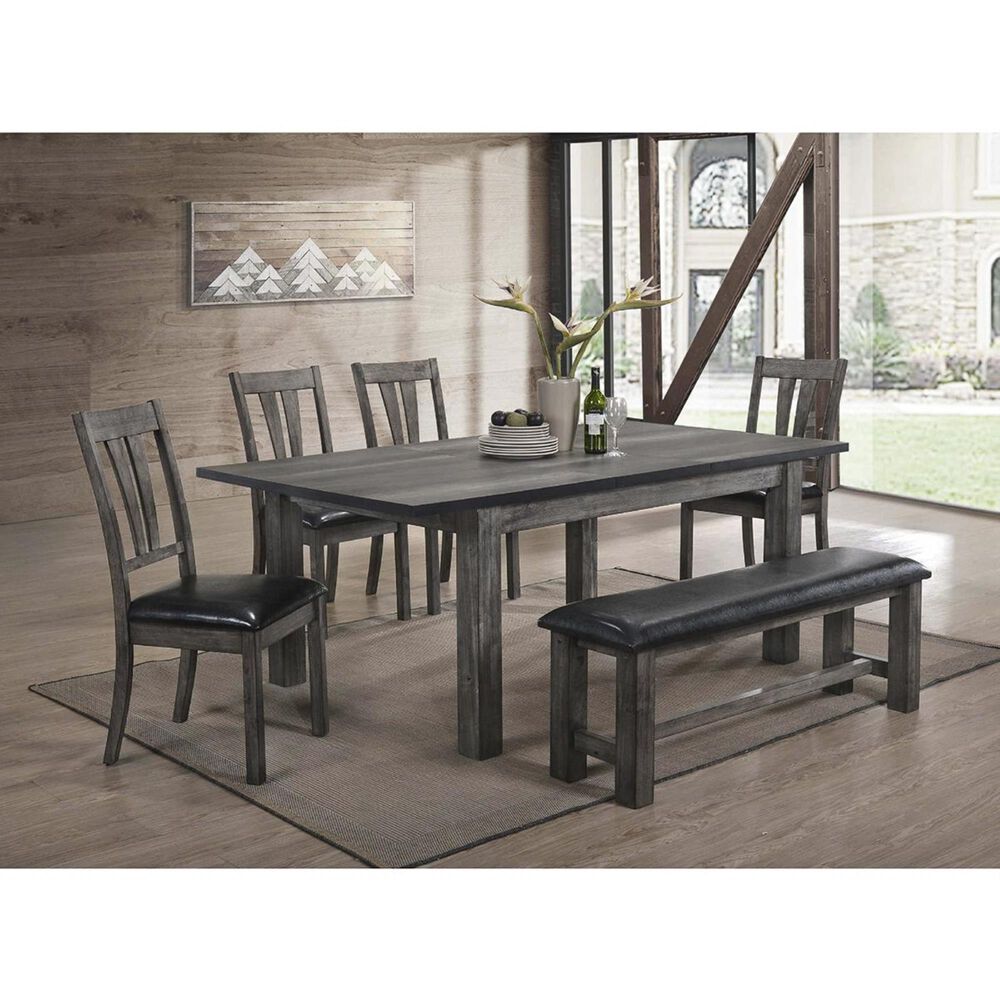 Mayberry Hill Nathan Dining Table in Gray Oak - Table Only, , large