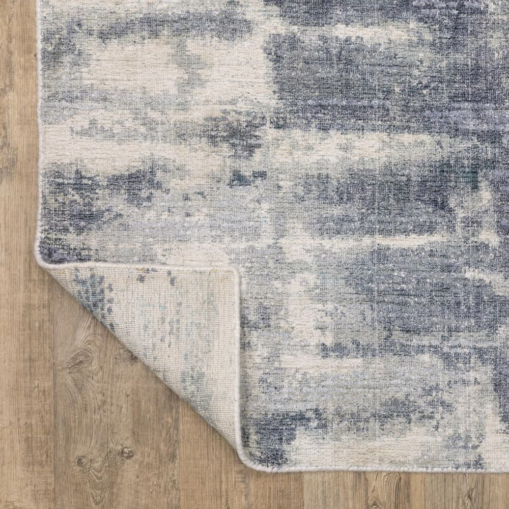 Oriental Weavers Clarke CLA07 Blue and Ivory 6&#39; x 9&#39;Area Rug, , large