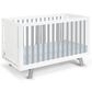 Hearth and Haven Livia 3-In-1 Convertible Island Crib in White and Gray, , large