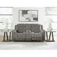 Ashley Mixed Motion Power Reclining Loveseat with Console in Shadow, , large