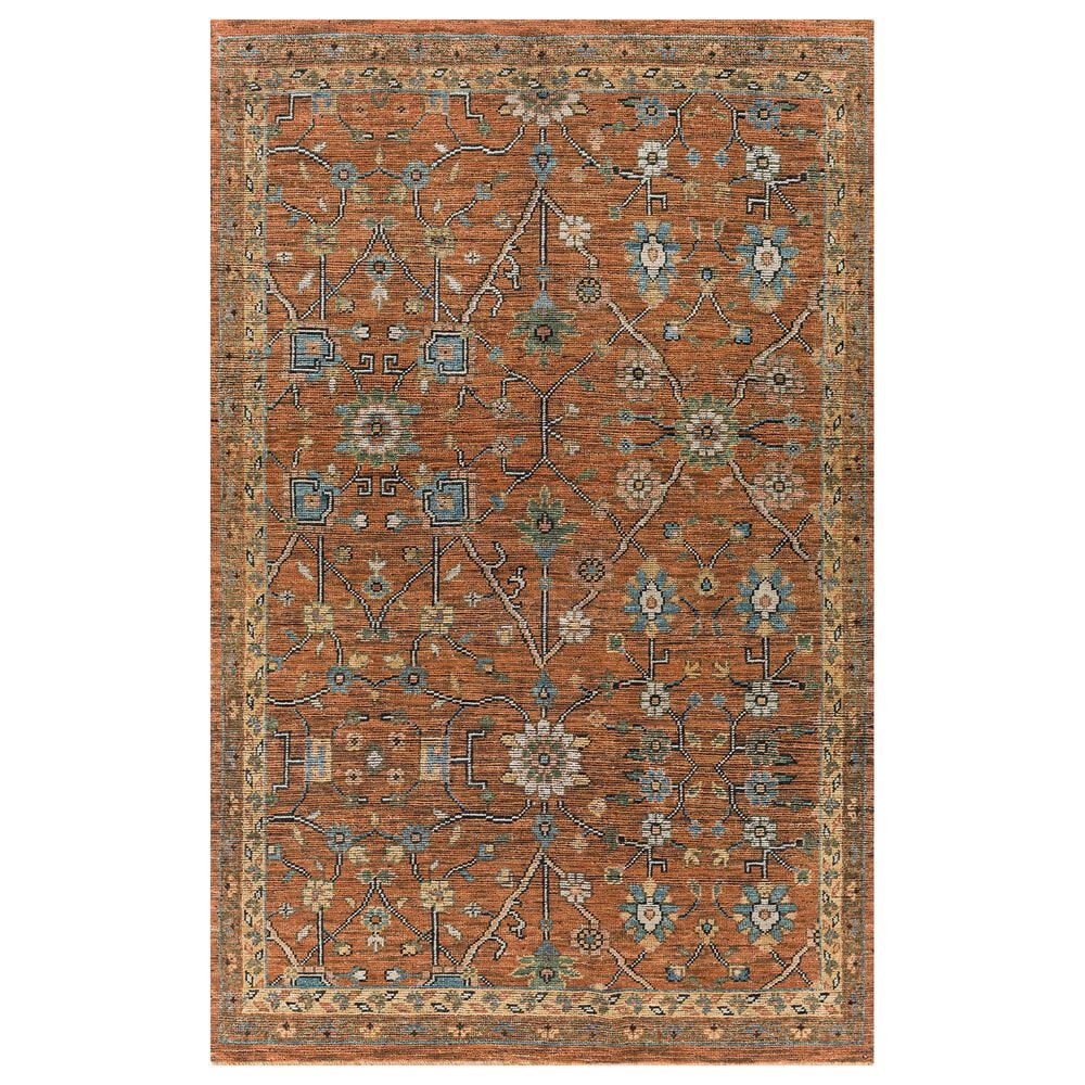 Surya Reign 2"6" x 8" Dark Brown, Black, Beige, Dusty Pink, Blue and Medium Green Runner, , large