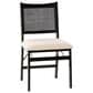 Linon Home Decor Bauer Cane Folding Side Chair in Black, , large