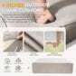 Sunwell Garden 24" Outdoor Seat and Back Cushion Set in Beige, , large