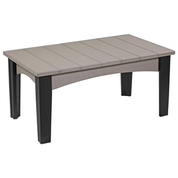 Amish Orchard Island Coffee Table in Weatherwood and Black, , large