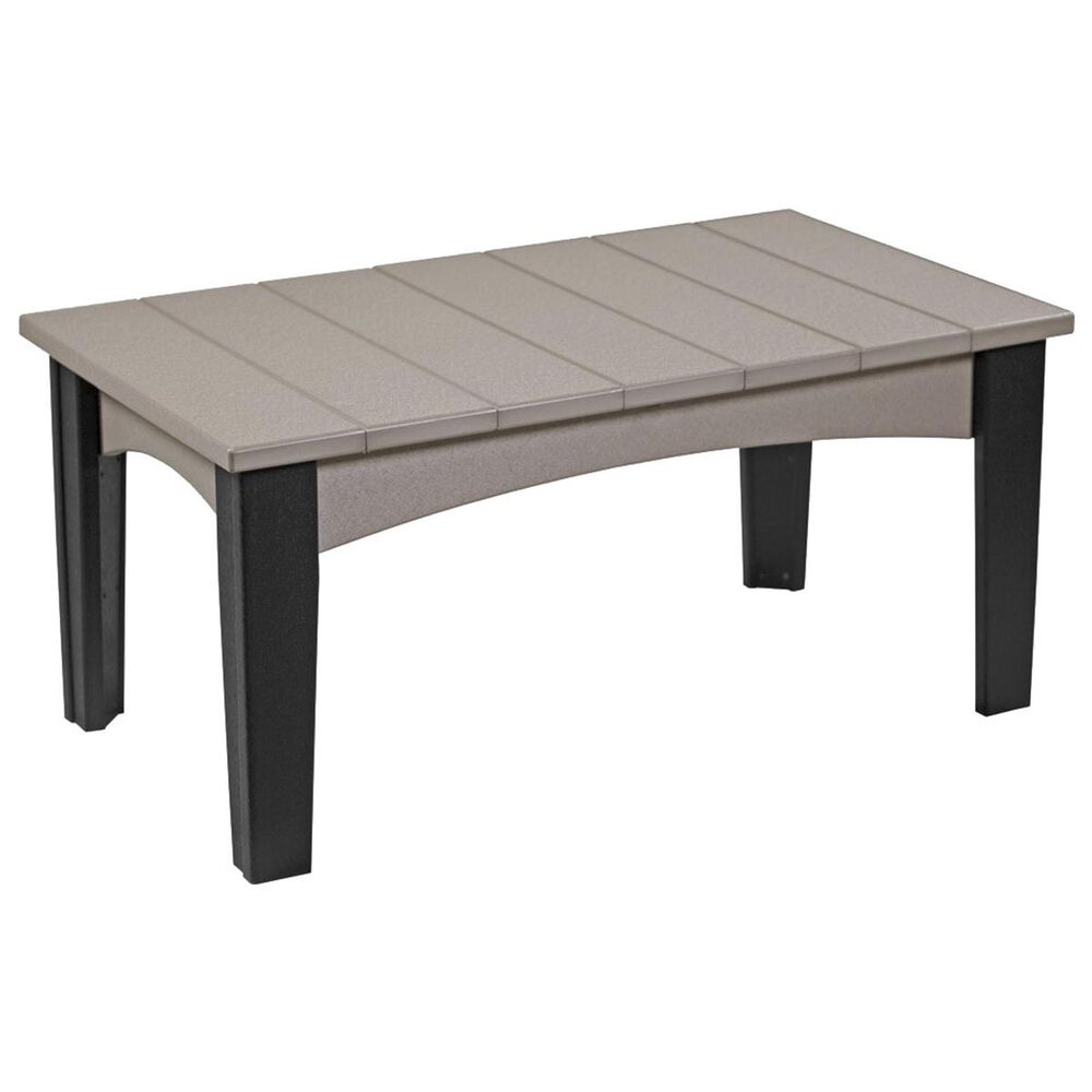 Amish Orchard Island Coffee Table in Weatherwood and Black, , large
