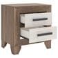 Ashley Sharnari 2-Drawer Nightstand in Warm Gray, Brown and Antique White, , large