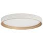 Vaxcel Darien 1-Light Flush Mount in White and Gold, , large