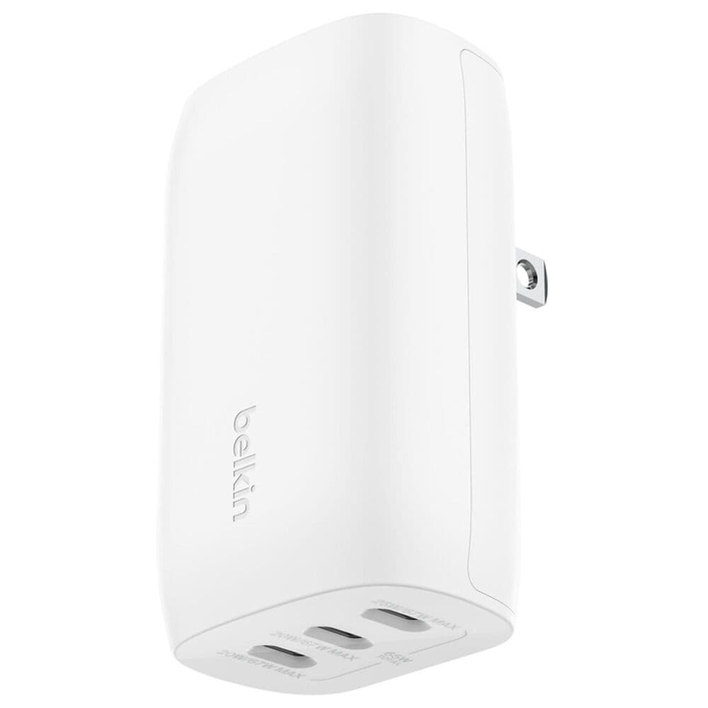 Belkin BoostCharge 67W 3-Port USB-C Charger with PPS in White, , large