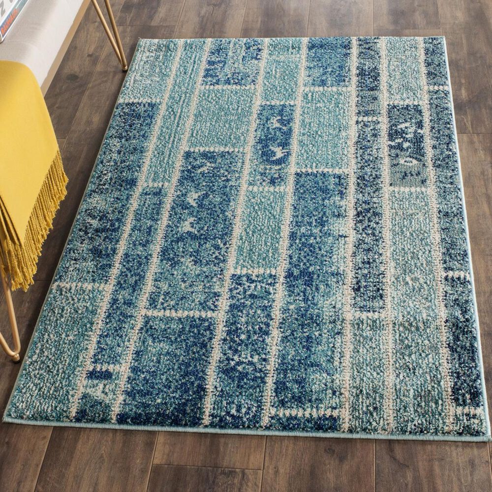 Safavieh Monaco MNC216J-3 3&#39; x 5&#39; Blue/Multi Area Rug, , large