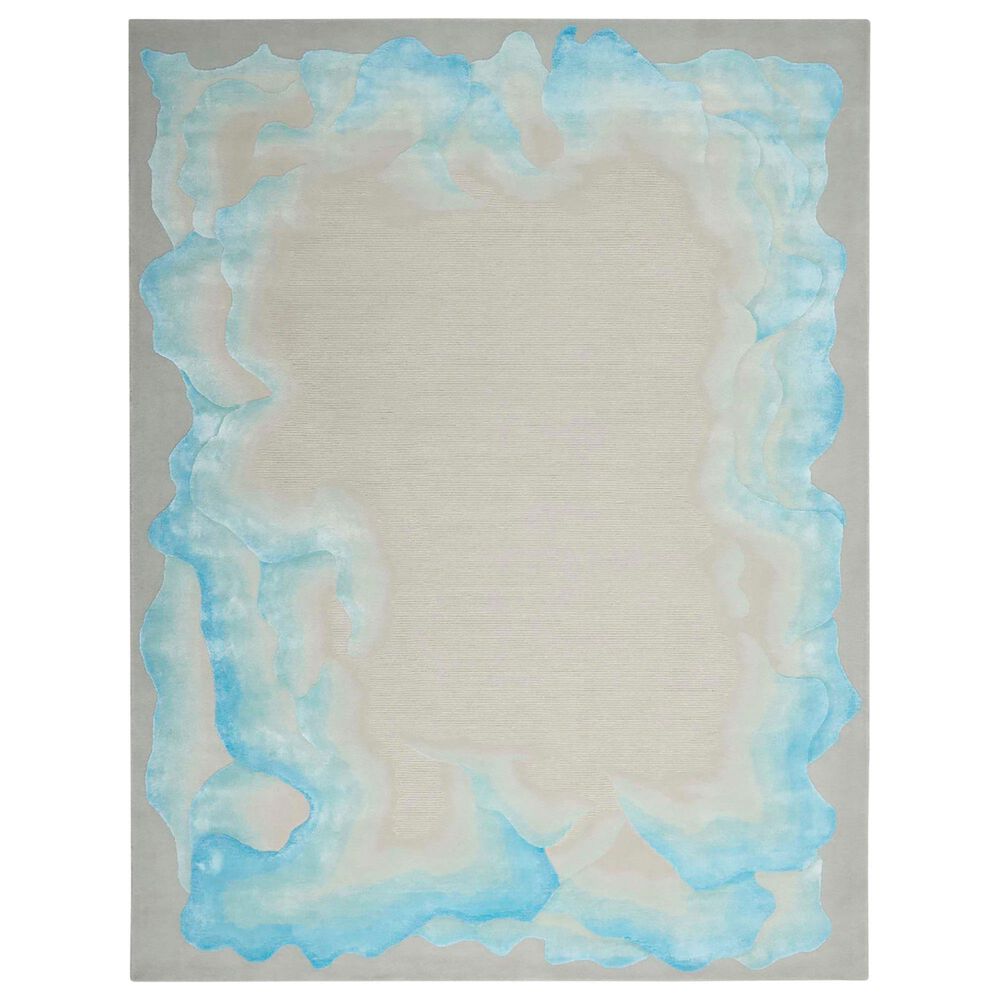 Nourison Prismatic 2" x 3" Sea Mist Blue Area Rug, , large
