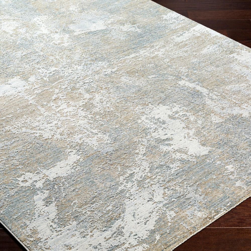 Surya Brunswick Taupe, Blue, Light Slate, Cream, Gray and Olive 10&#39; x 13&#39;11&quot; Area Rug, , large