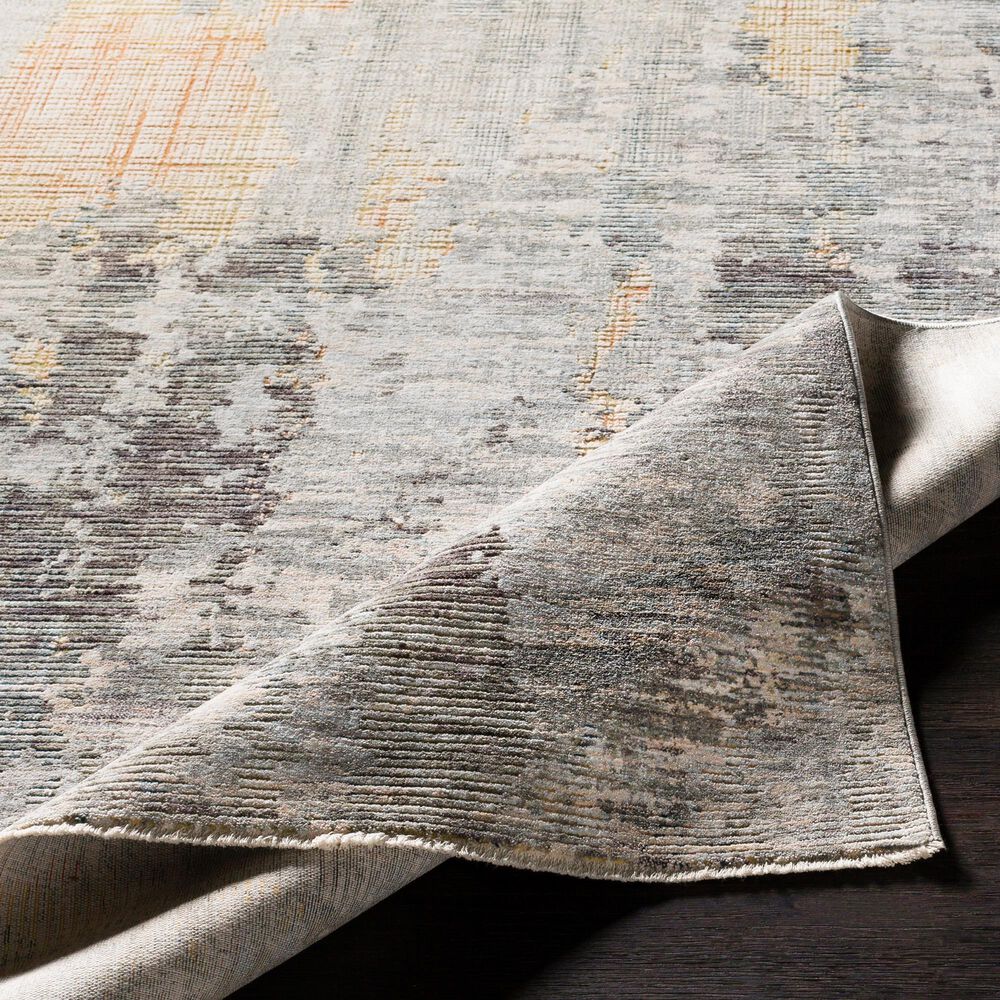 Surya Presidential PDT-2306 5&#39; x 8&#39; Blue, Gray and Orange Area Rug, , large