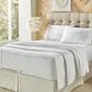 J. Queen New York Royal Fit 4-Piece Full Sheet Set in White, , large