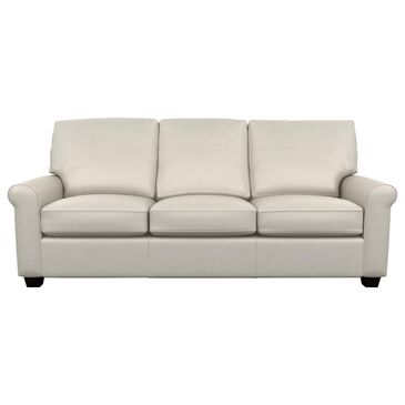 American Leather Savoy Leather Sofa in Bison White, , large