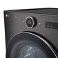 LG 5 Cu. Ft. Front Load Washer with 25 Wash Cycles and 7.4 Cu. Ft. Gas Dryer Laundry Pair in Black Steel, , large