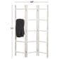 Maple and Jade 15-Rung Partition Ladder with 3 Panels in White, , large