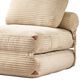 HOMLUX Convertible Sleeper Chair with Pillow and Back Support in Beige, , large