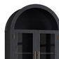 GARVEE 63" Arched Kitchen Pantry Cabinet in Black, , large