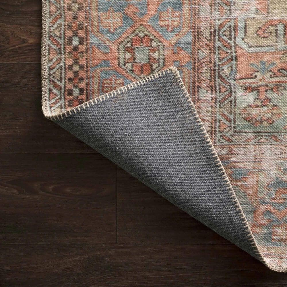 Loloi Loren LQ-15 7&#39;6&quot; x 9&#39;6&quot; Terracotta and Sky Area Rug, , large