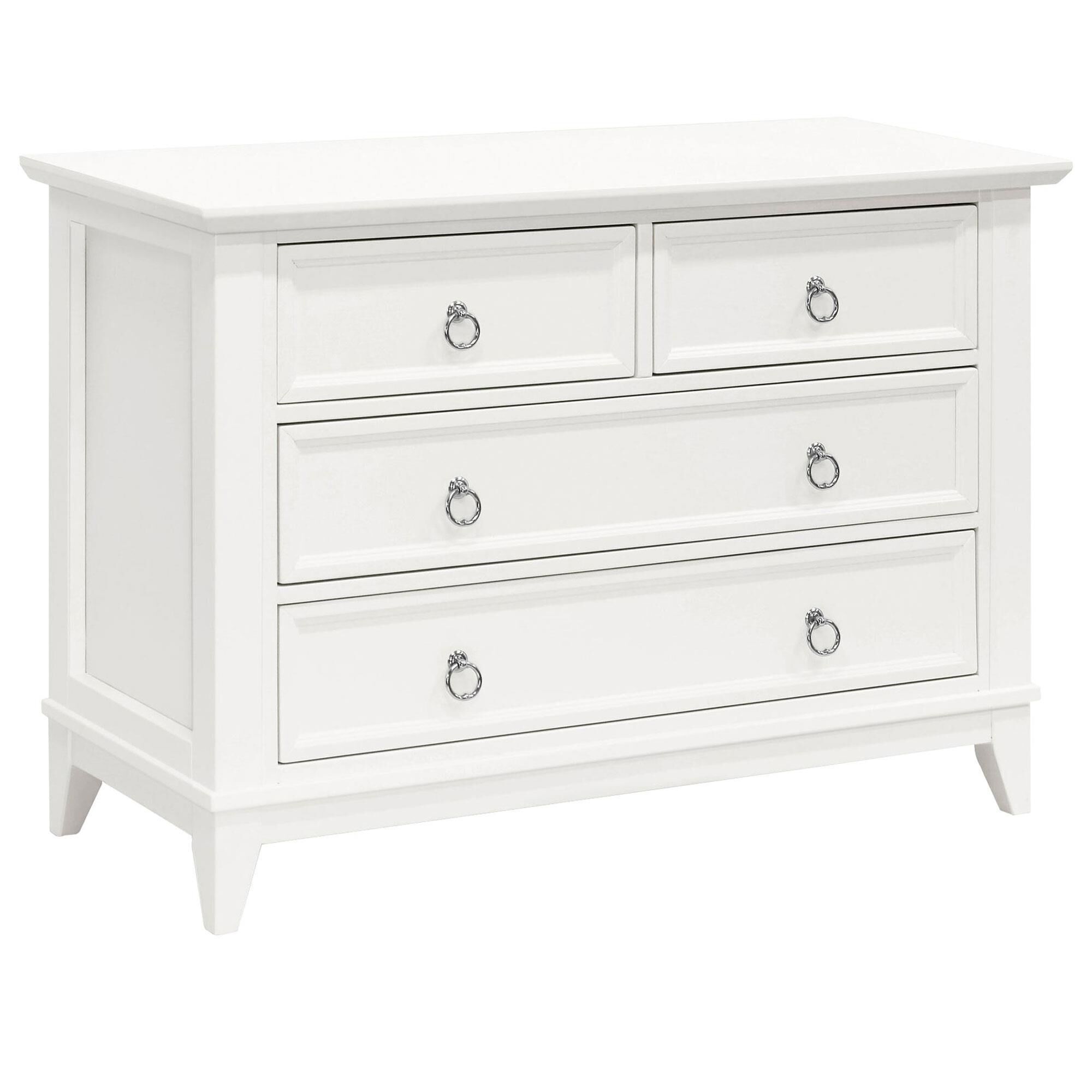 New Haus Emma Regency 4 Drawer Dresser in Warm White NFM