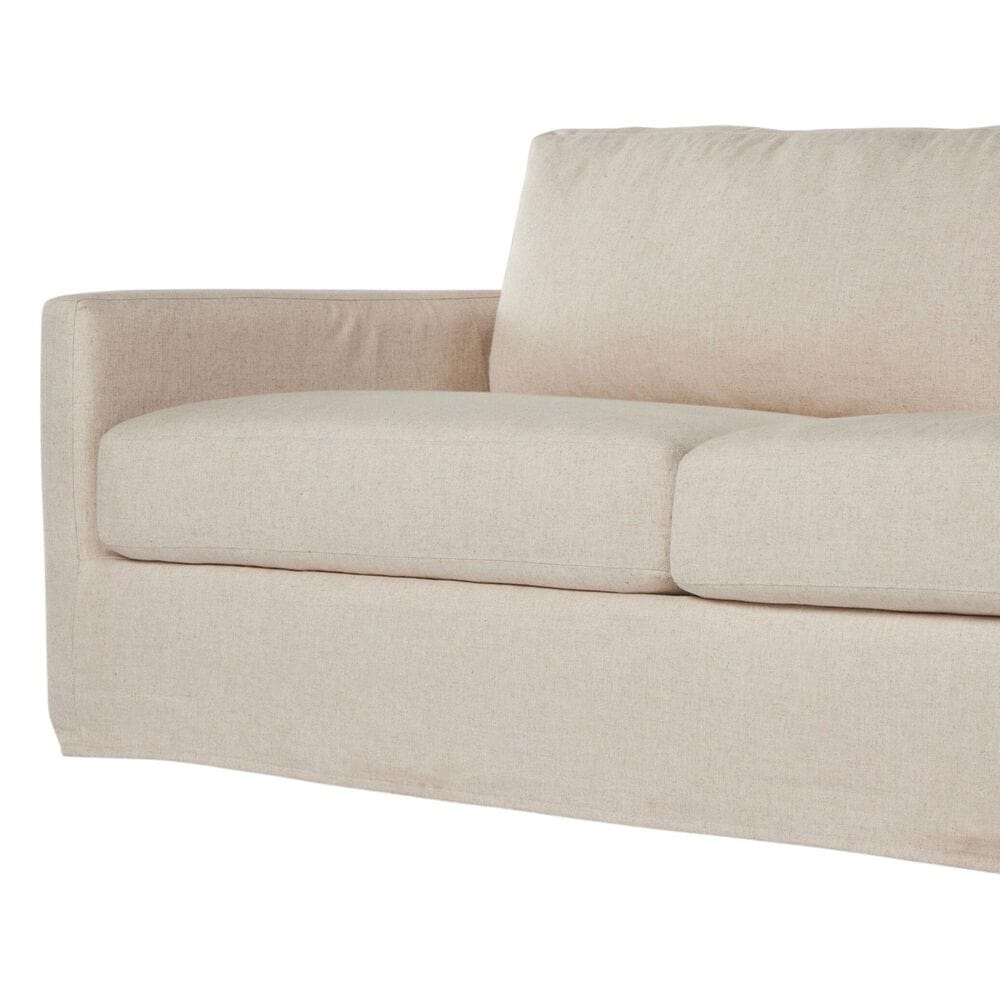 Four Hands Helm Hampton Stationary Slipcover Sofa in Evere Creme, , large