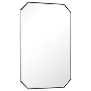 James Martin Vanities Rohe 24" Octagon Mirror in Satin Nickel, , large