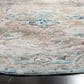 Safavieh Aria ARA119E 6"6" Round Beige and Blue Area Rug, , large