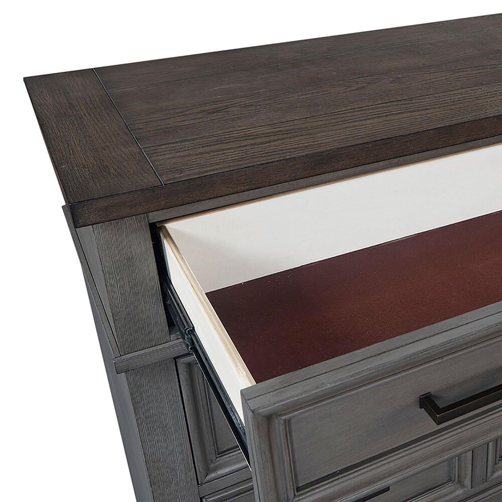Riva Ridge Caraway 7-Drawer Chest in Aged Slate, , large