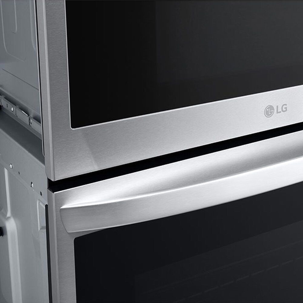 LG 2-Piece Kitchen Package with Stainless Steel 6.4 Cu Ft. Combination Wall Oven and Black 30" Smart Electric Cooktop, , large