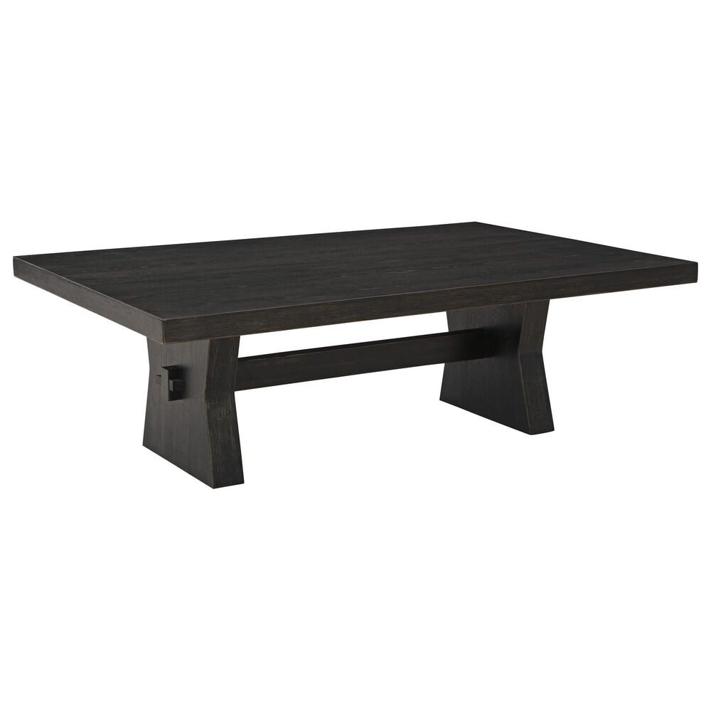 Ashley Galliden Rectangular Coffee Table in Aged Black, , large