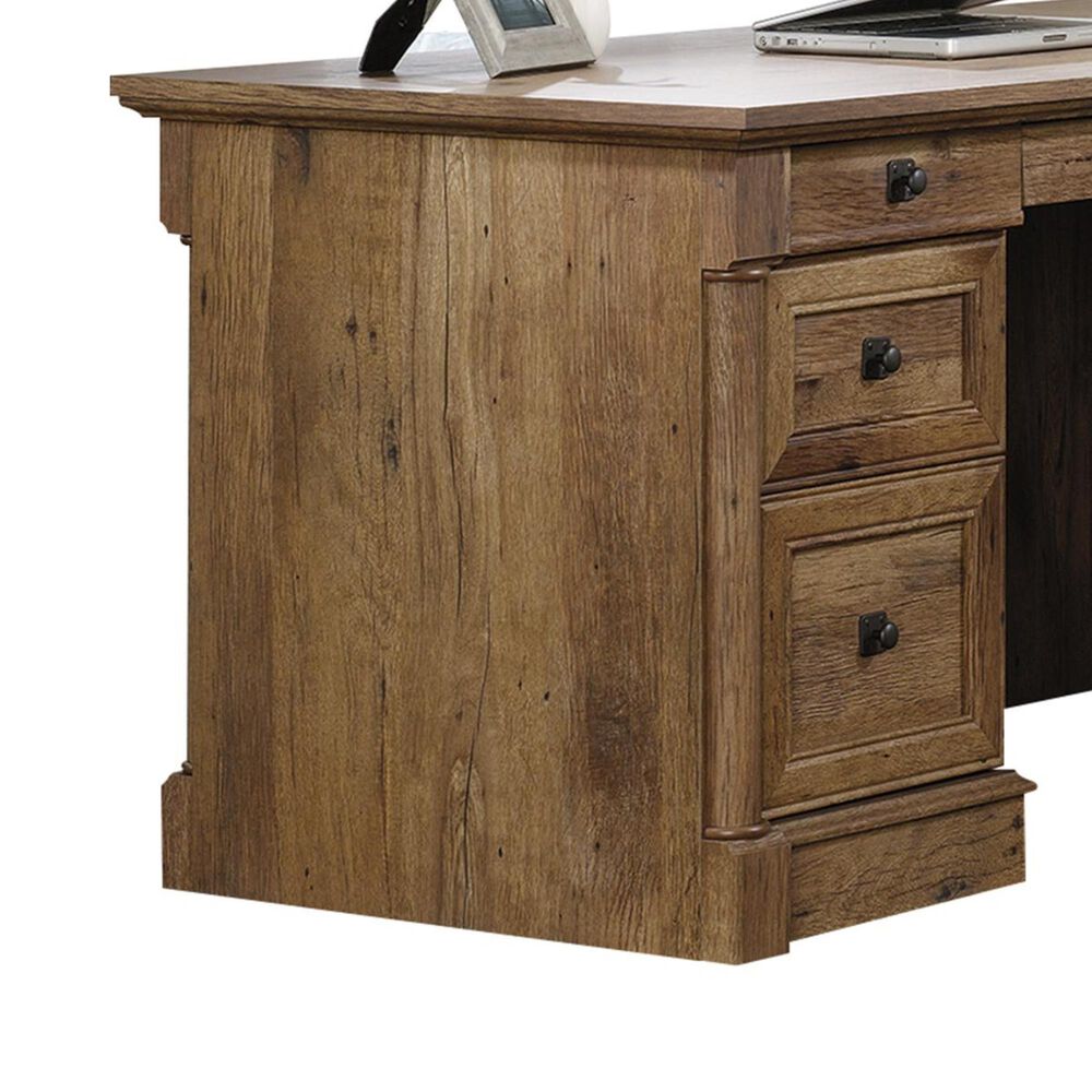 Sauder Palladia L-Shaped Desk in Vintage Oak, , large