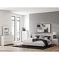 Ashley Zuraleus King Upholstered Platform Bed with Two Nightstands in Matte White, , large