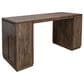 IFD Mezquite 3-Piece Rectangular Dining Set in Black and Reddish Brown, , large