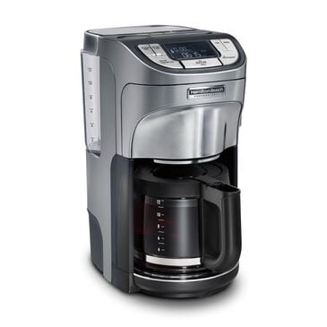 Hamilton Beach 12-Cup Professional Programmable Coffee Maker in Silver, , large