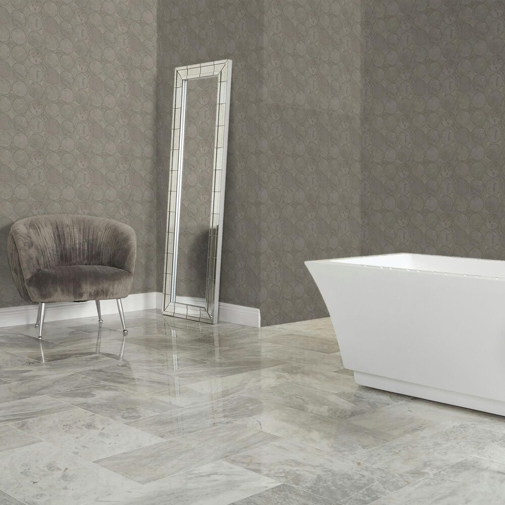 Dal-Tile Rekindle Medium Grey 13.5&quot; x 13.5&quot; Canvas Dot Porcelain Mosaic Sheet, , large