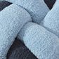 Sunday Citizen 12" Round Knot Throw Pillow in Midnight and Denim, , large