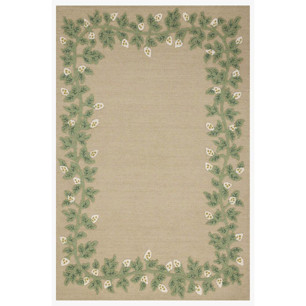 Rifle Paper Co. x Loloi Highgrove Nature Cream 2"6" x 7"6" Runner, , large