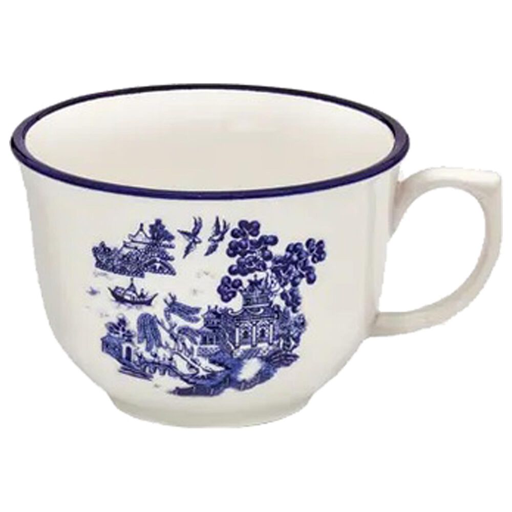 Oxford Flamingo Porcelain 20-Piece Dinnerware Set in Blue Willow, , large