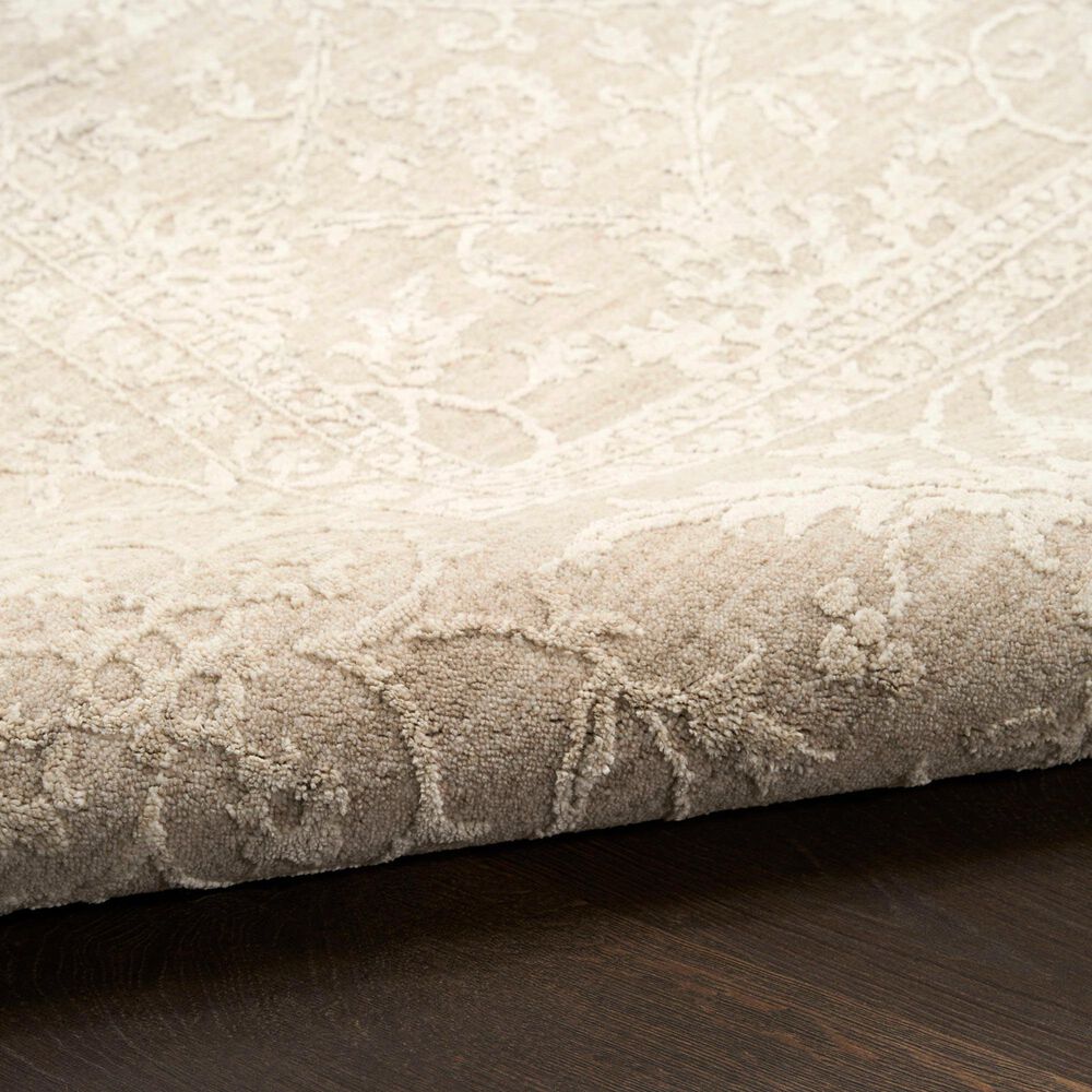 Nourison Moonlit MLI03 Ivory and Grey 5'3" x 7'6" Area Rug, , large