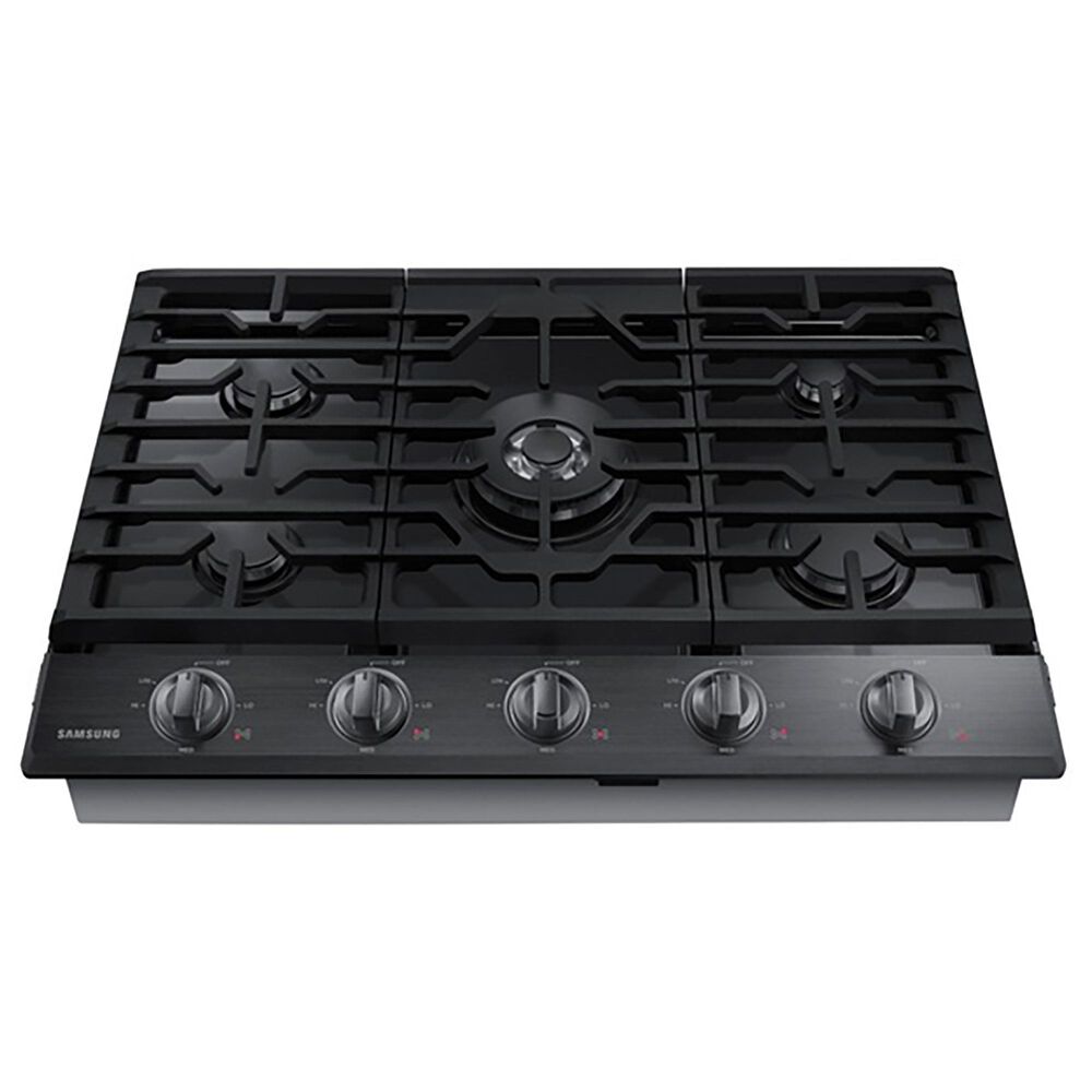 Samsung 2-Piece Kitchen Package with Stainless Steel 30&quot; Single Wall Oven and Black Stainless Steel 30&quot; Gas Cooktop, , large