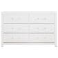 Ashley Maeling King Panel Bed with Dresser and Nightstand in Matte White, , large