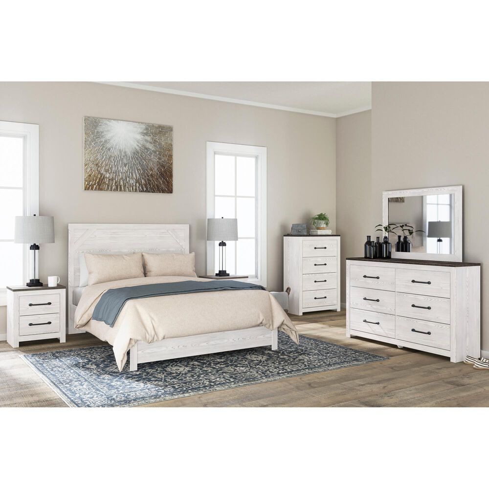 Ashley Gerridan 3 Piece Queen Bedroom Set in White and Gray, , large